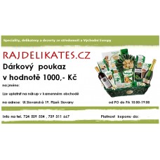Dárková poukázka na 1000,-Kč